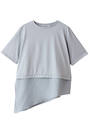 ミディウミソリッド/MIDIUMISOLIDのsheer mixed fabric T Tシャツ(110100/110102)