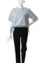 sheer mixed fabric T Tシャツ ミディウミソリッド/MIDIUMISOLID