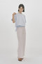 sheer mixed fabric T Tシャツ ミディウミソリッド/MIDIUMISOLID
