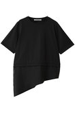 sheer mixed fabric T Tシャツ