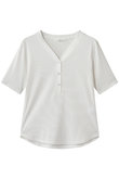 rib henley neck P/O プルオーバー