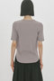 rib henley neck P/O プルオーバー ミディウミソリッド/MIDIUMISOLID