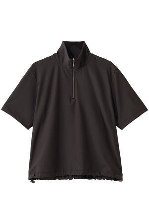 ミディウミソリッド/MIDIUMISOLIDのessential zip neck top トップ(110400/110402)