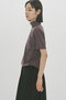 essential zip neck top トップ ミディウミソリッド/MIDIUMISOLID