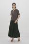 essential zip neck top トップ ミディウミソリッド/MIDIUMISOLID