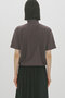 essential zip neck top トップ ミディウミソリッド/MIDIUMISOLID