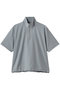 essential zip neck top トップ ミディウミソリッド/MIDIUMISOLID l.gray