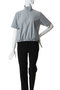essential zip neck top トップ ミディウミソリッド/MIDIUMISOLID