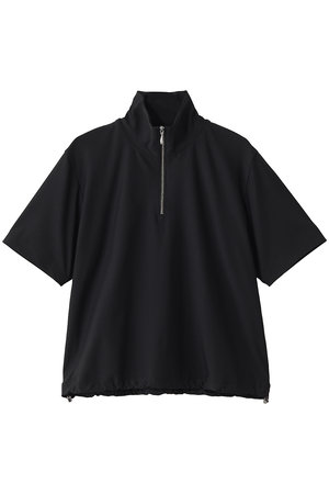 ミディウミソリッド/MIDIUMISOLIDのessential zip neck top トップ(110400/110402)