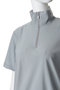 essential zip neck top トップ ミディウミソリッド/MIDIUMISOLID