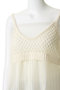 woven pleated combined camisole キャミソール ミディウミソリッド/MIDIUMISOLID