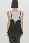 woven pleated combined camisole キャミソール ミディウミソリッド/MIDIUMISOLID