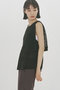 woven pleated layered vest ベスト ミディウミソリッド/MIDIUMISOLID
