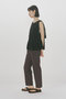woven pleated layered vest ベスト ミディウミソリッド/MIDIUMISOLID