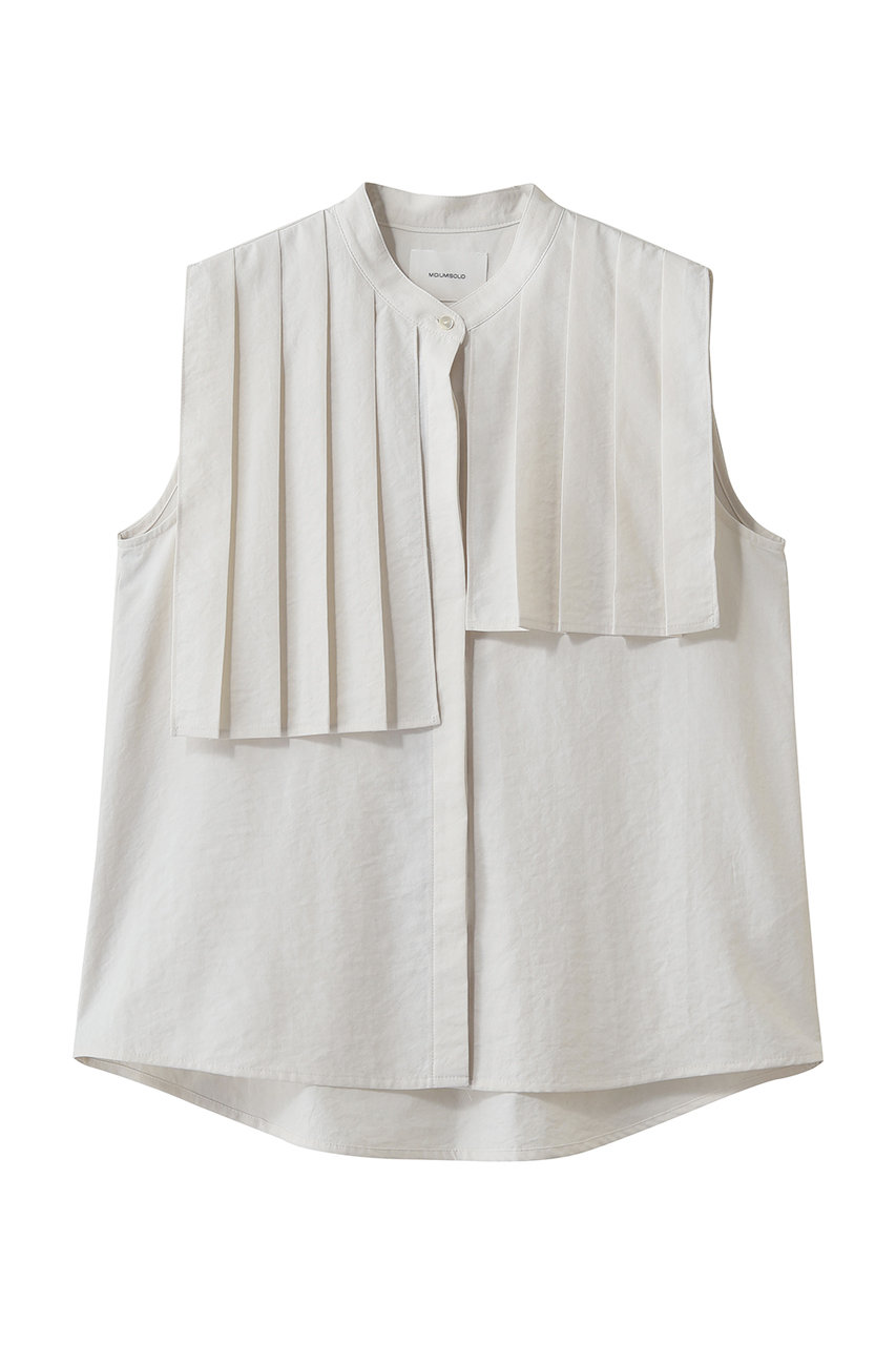 ミディウミソリッド/MIDIUMISOLIDのN/S asymmetry pleats shirt シャツ(ivory/2-132252)