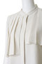 N/S asymmetry pleats shirt シャツ ミディウミソリッド/MIDIUMISOLID