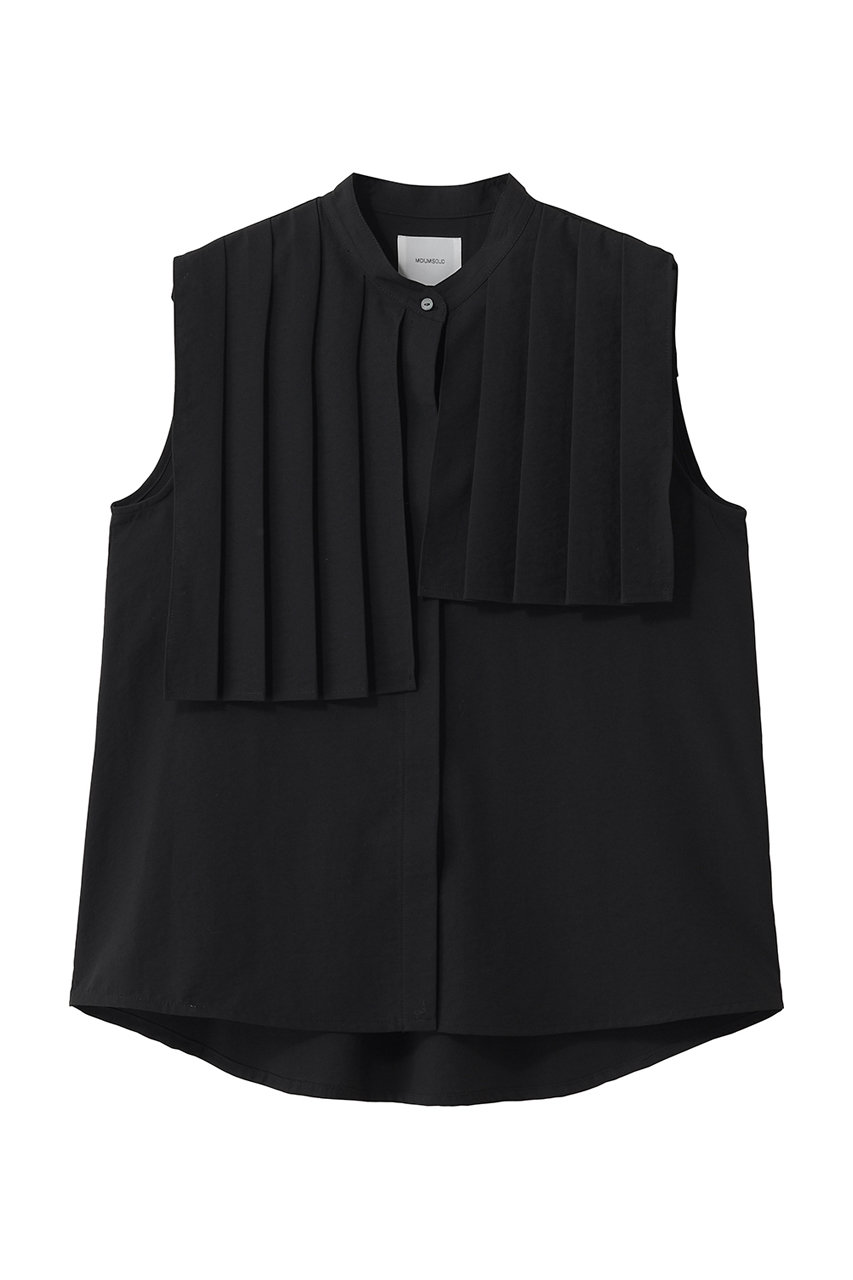 ミディウミソリッド/MIDIUMISOLIDのN/S asymmetry pleats shirt シャツ(black/2-132252)