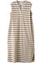 multi-striped n/slv OP ワンピース ミディウミソリッド/MIDIUMISOLID kinari