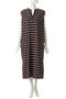 multi-striped n/slv OP ワンピース ミディウミソリッド/MIDIUMISOLID