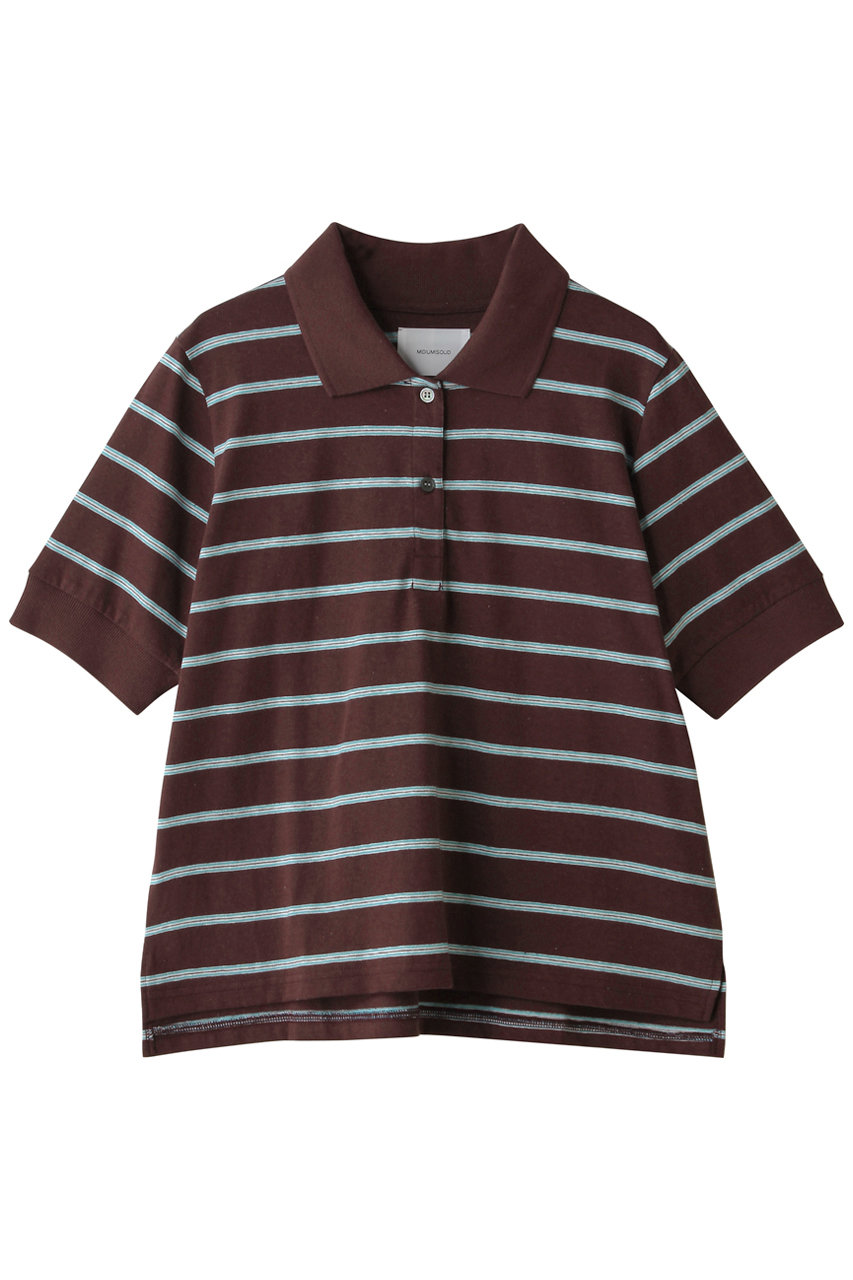 ミディウミソリッド/MIDIUMISOLIDのmulti-striped polo PO プルオーバー(wine/2-112228)