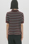 multi-striped polo PO プルオーバー ミディウミソリッド/MIDIUMISOLID