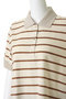 multi-striped polo PO プルオーバー ミディウミソリッド/MIDIUMISOLID