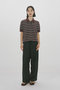 multi-striped polo PO プルオーバー ミディウミソリッド/MIDIUMISOLID