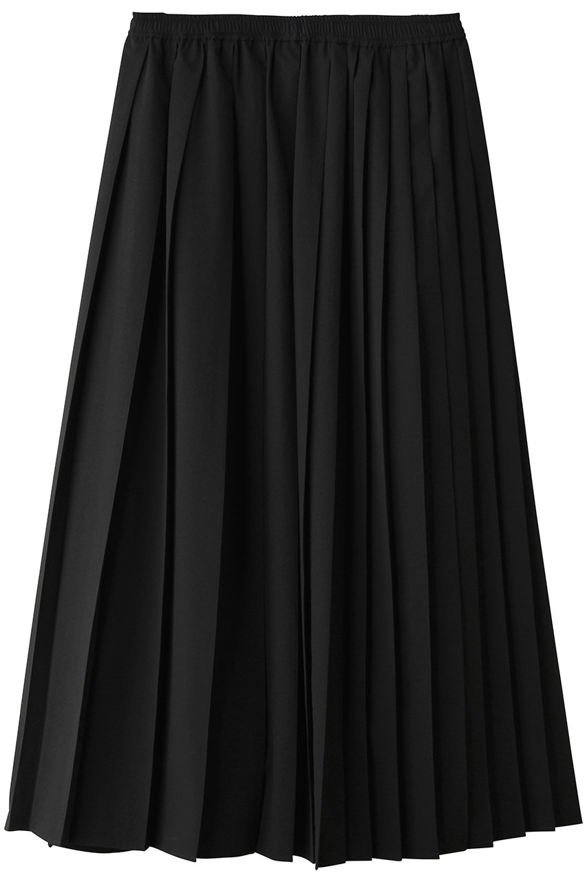 ミディウミソリッド/MIDIUMISOLIDのasymmetry pleats SK スカート(black/2-162221)