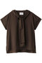 hooded tie wide P/O プルオーバー ミディウミソリッド/MIDIUMISOLID brown
