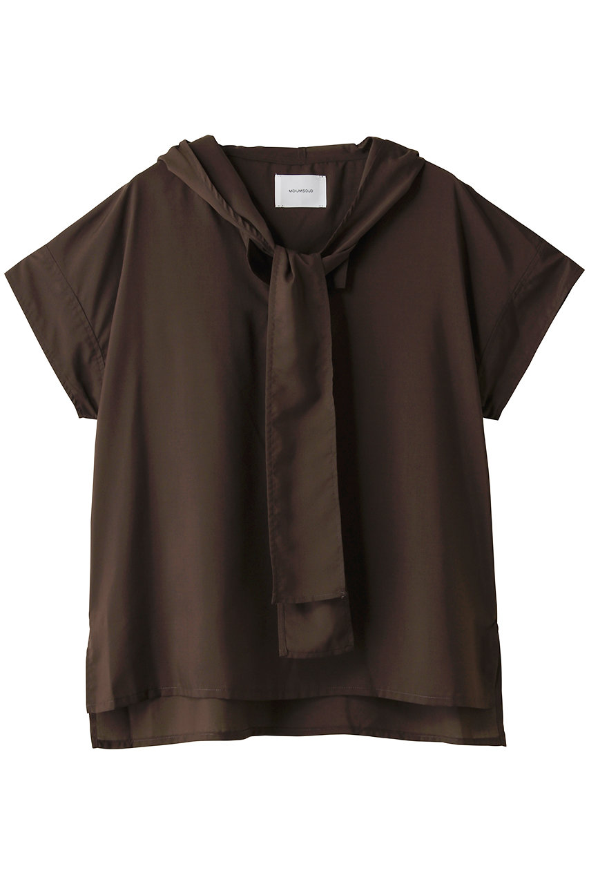 ミディウミソリッド/MIDIUMISOLIDのhooded tie wide P/O プルオーバー(brown/2-132255)