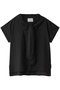 hooded tie wide P/O プルオーバー ミディウミソリッド/MIDIUMISOLID black