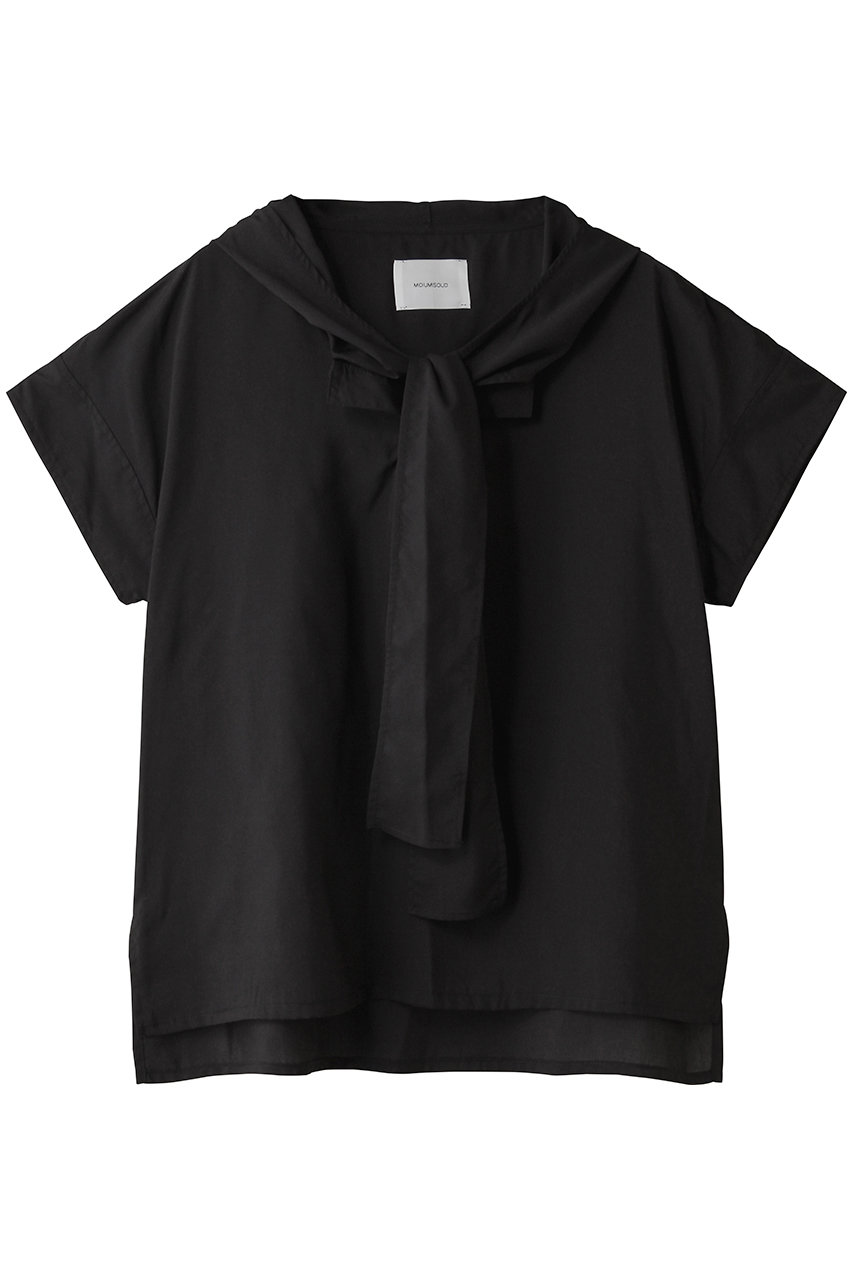 ミディウミソリッド/MIDIUMISOLIDのhooded tie wide P/O プルオーバー(black/2-132255)