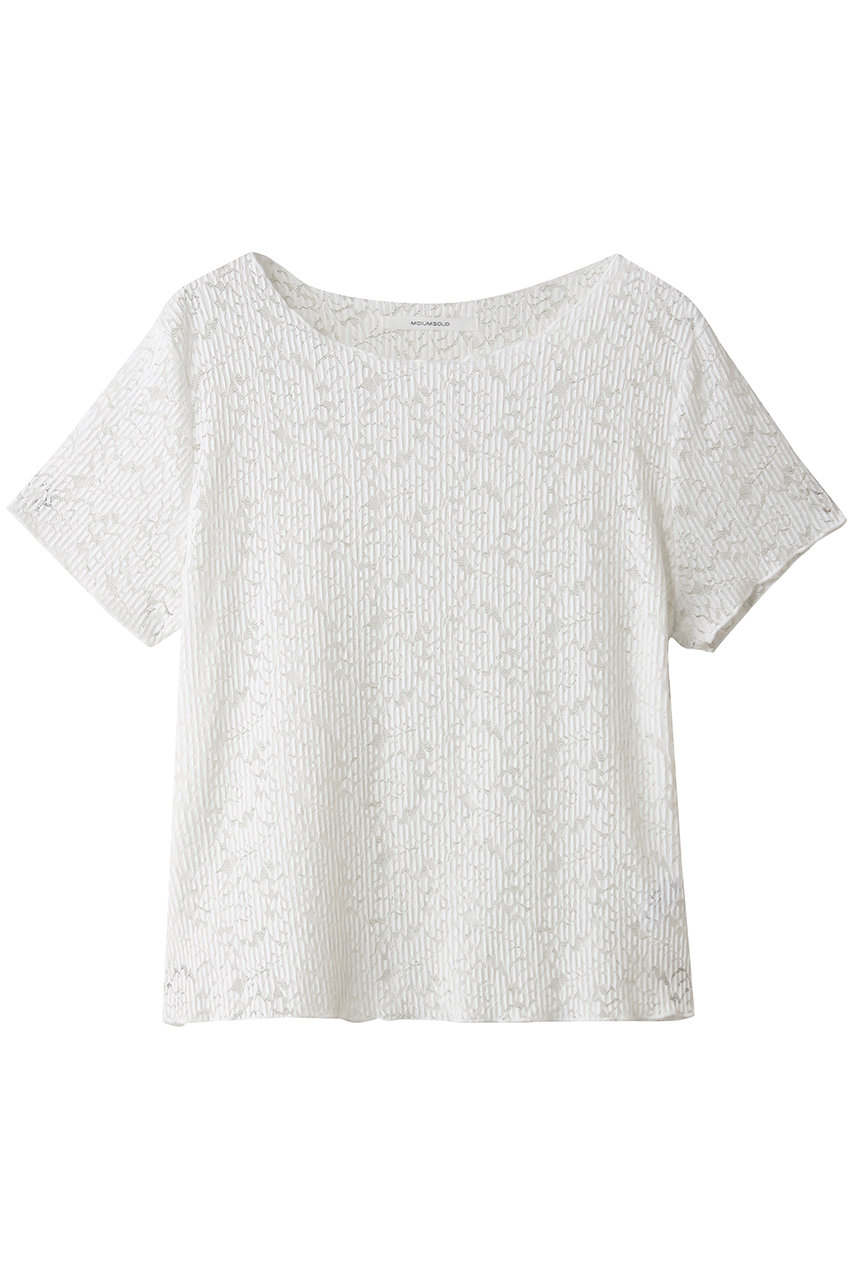 ミディウミソリッド/MIDIUMISOLIDのlace CT カットソー(white/2-117238)