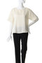 satin T blouse ブラウス ミディウミソリッド/MIDIUMISOLID