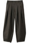 tuck curve barrel pants パンツ ミディウミソリッド/MIDIUMISOLID brown