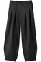 tuck curve barrel pants パンツ ミディウミソリッド/MIDIUMISOLID black