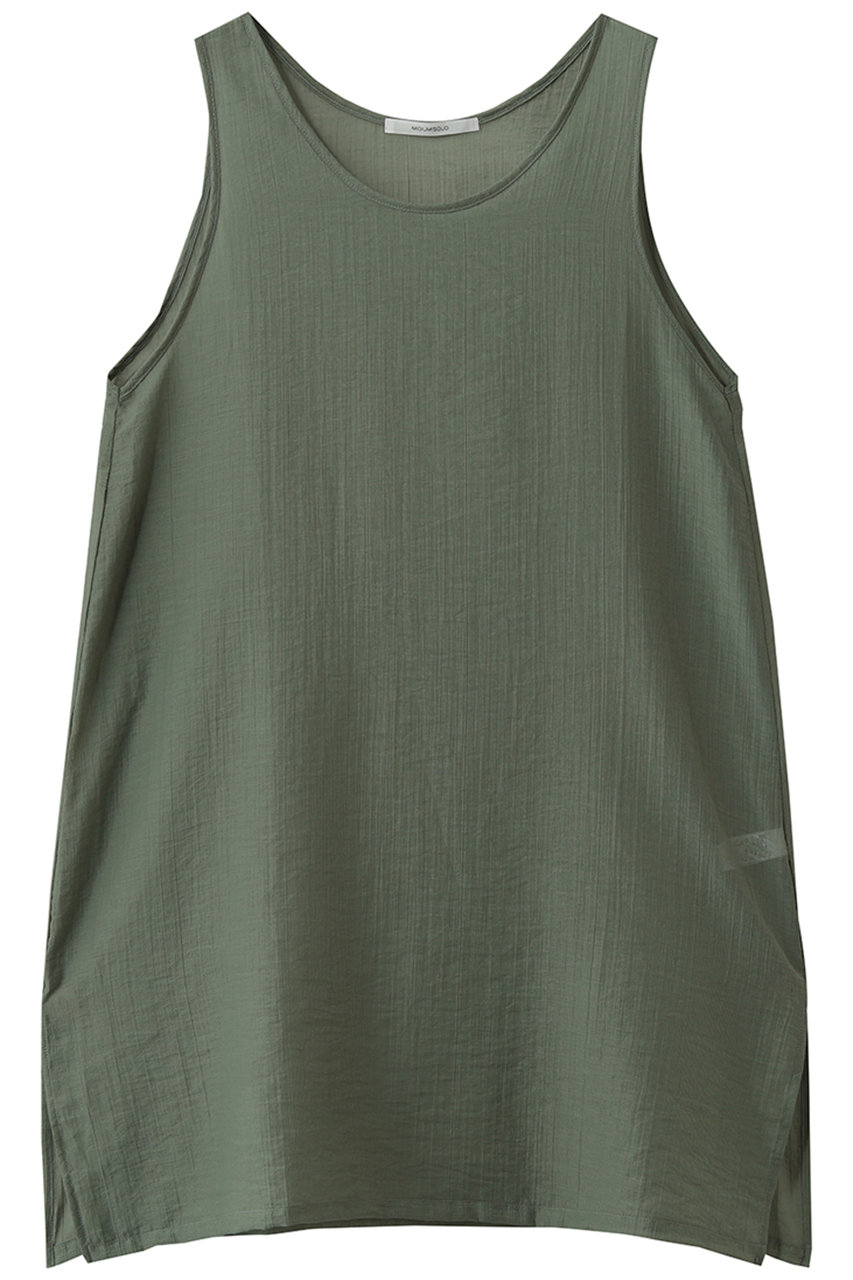 ミディウミソリッド/MIDIUMISOLIDのlayered sheer OP ワンピース(olive/2-152182)