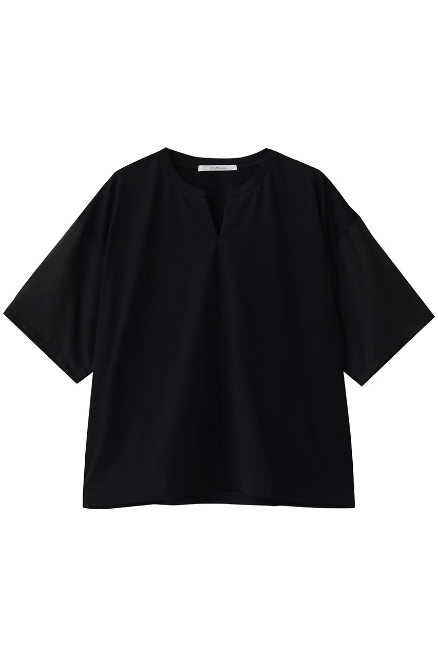 ミディウミソリッド/MIDIUMISOLIDのsheer slv skipper PO プルオーバー(black/2-112246)