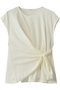 drape twist sleeveless トップス ミディウミソリッド/MIDIUMISOLID ivory
