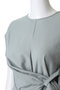 drape twist sleeveless トップス ミディウミソリッド/MIDIUMISOLID
