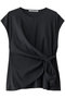 drape twist sleeveless トップス ミディウミソリッド/MIDIUMISOLID c.gray