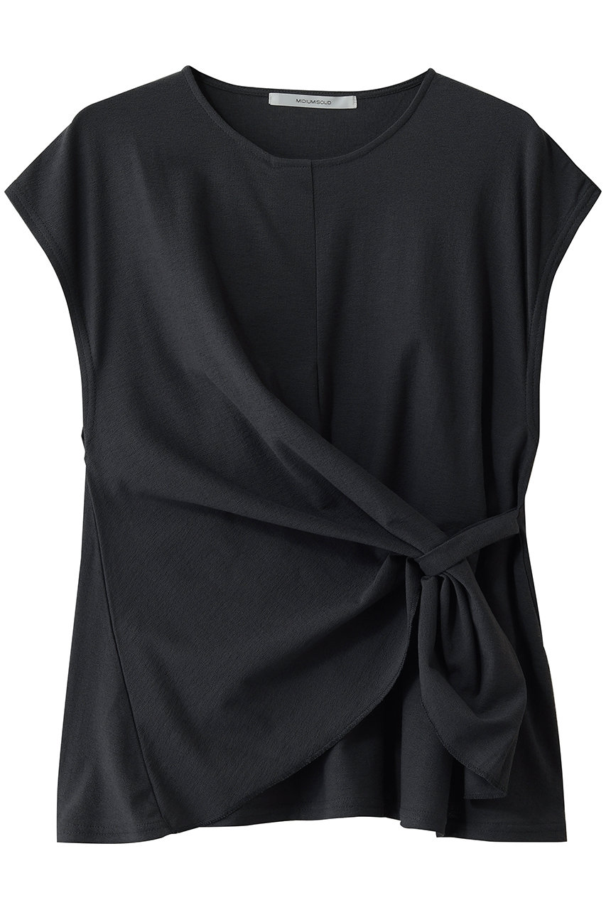 ミディウミソリッド/MIDIUMISOLIDのdrape twist sleeveless トップス(c.gray/2-112248)