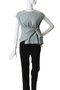 drape twist sleeveless トップス ミディウミソリッド/MIDIUMISOLID