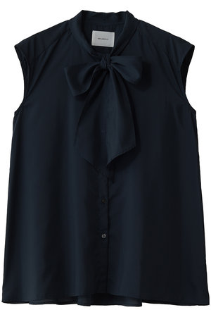 ミディウミソリッド/MIDIUMISOLIDのribbon tie N/S blouse ブラウス(110400/110401)