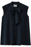 ribbon tie N/S blouse ブラウス