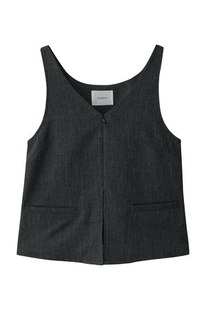 ミディウミソリッド/MIDIUMISOLIDのbustier like gilet ジレ(110800/110806)