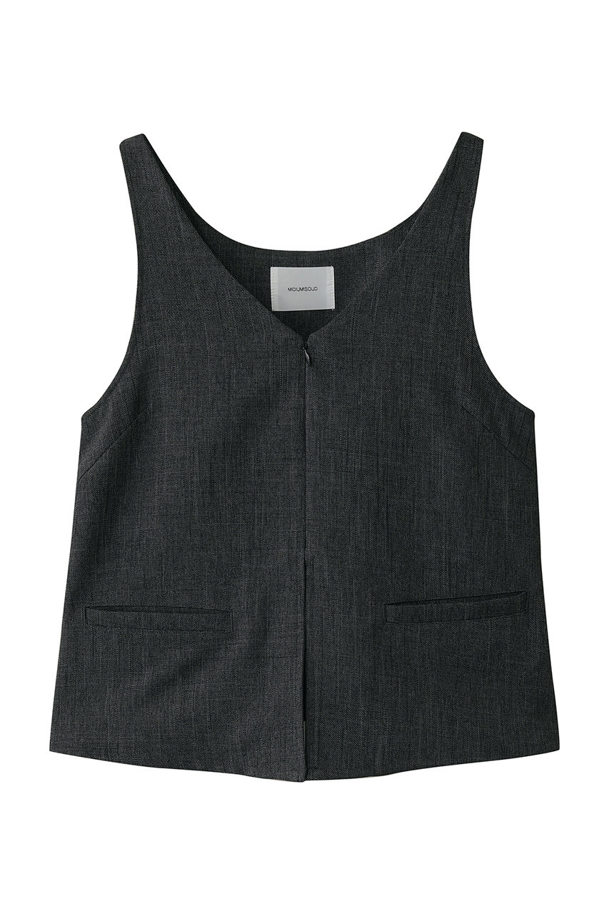 ミディウミソリッド/MIDIUMISOLIDのbustier like gilet ジレ(black/2-132275)