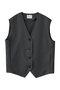 cocoon form gilet ジレ ミディウミソリッド/MIDIUMISOLID gray