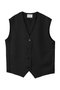cocoon form gilet ジレ ミディウミソリッド/MIDIUMISOLID black
