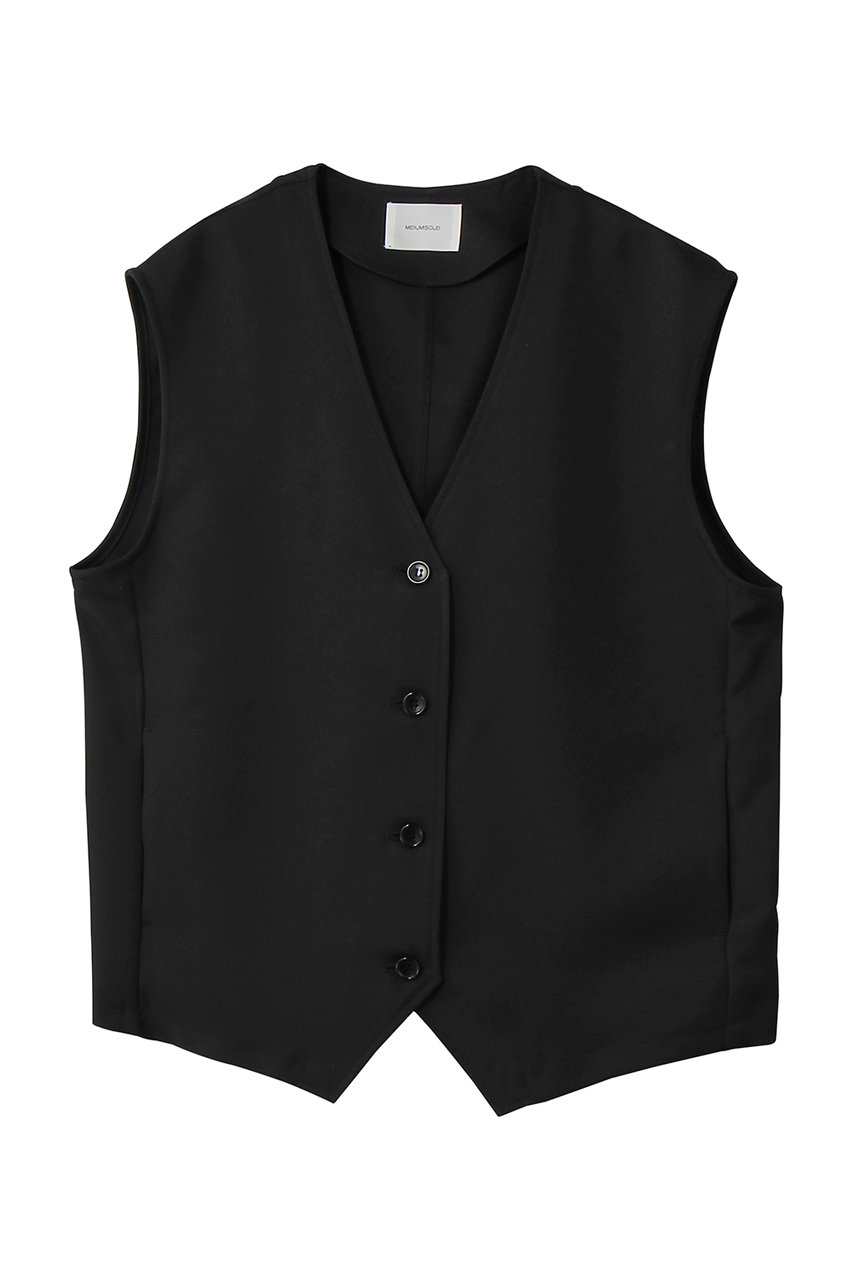 ミディウミソリッド/MIDIUMISOLIDのcocoon form gilet ジレ(black/2-132260)